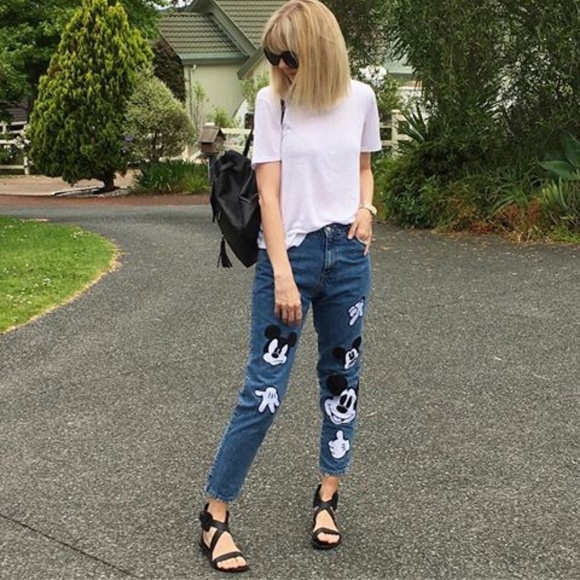 Mickey Mouse Disney High Waist Jeans - Picture 3 of 8